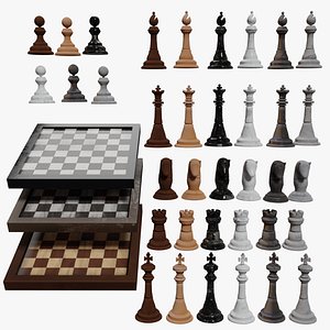 Chess Set - 3D Print Model by jd94