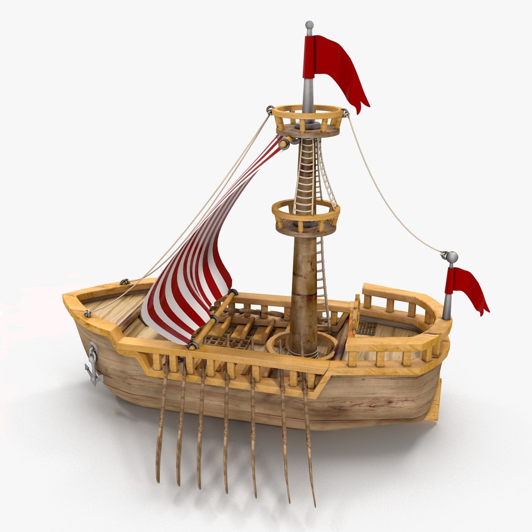 3d Max Cartoon Ship