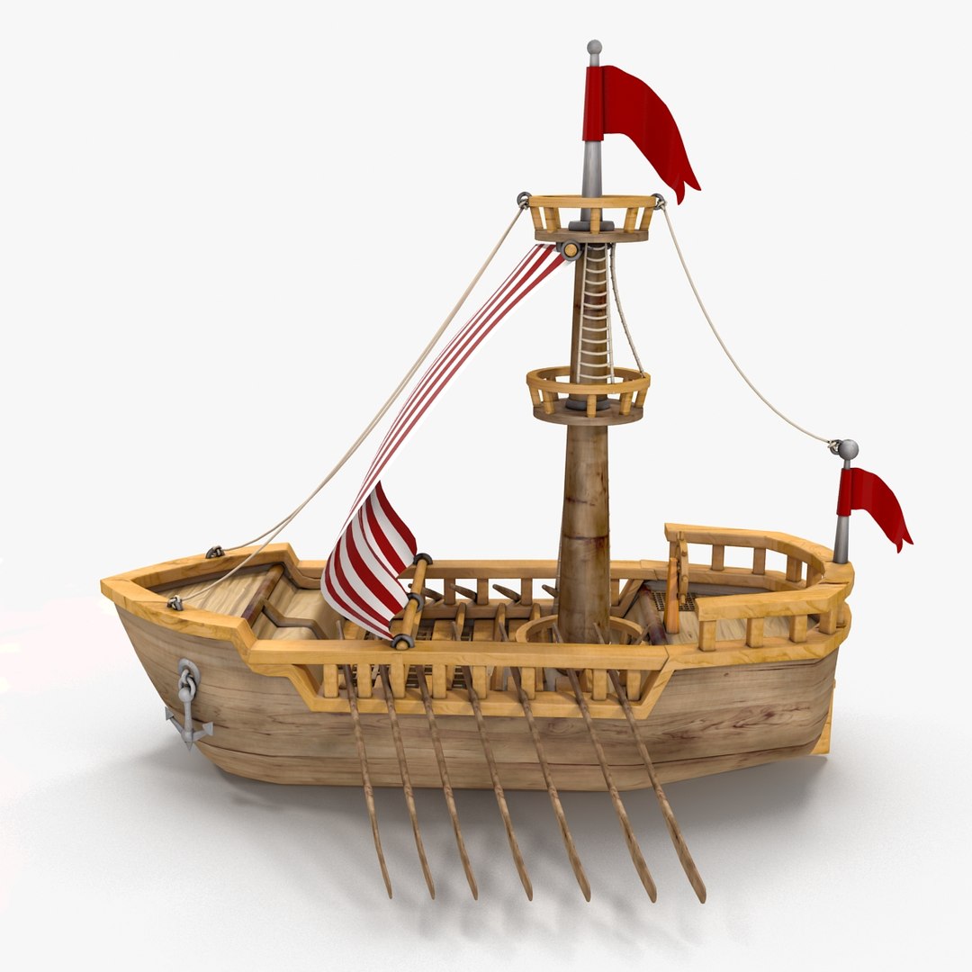 3d Max Cartoon Ship