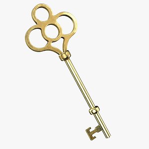 3D old key model