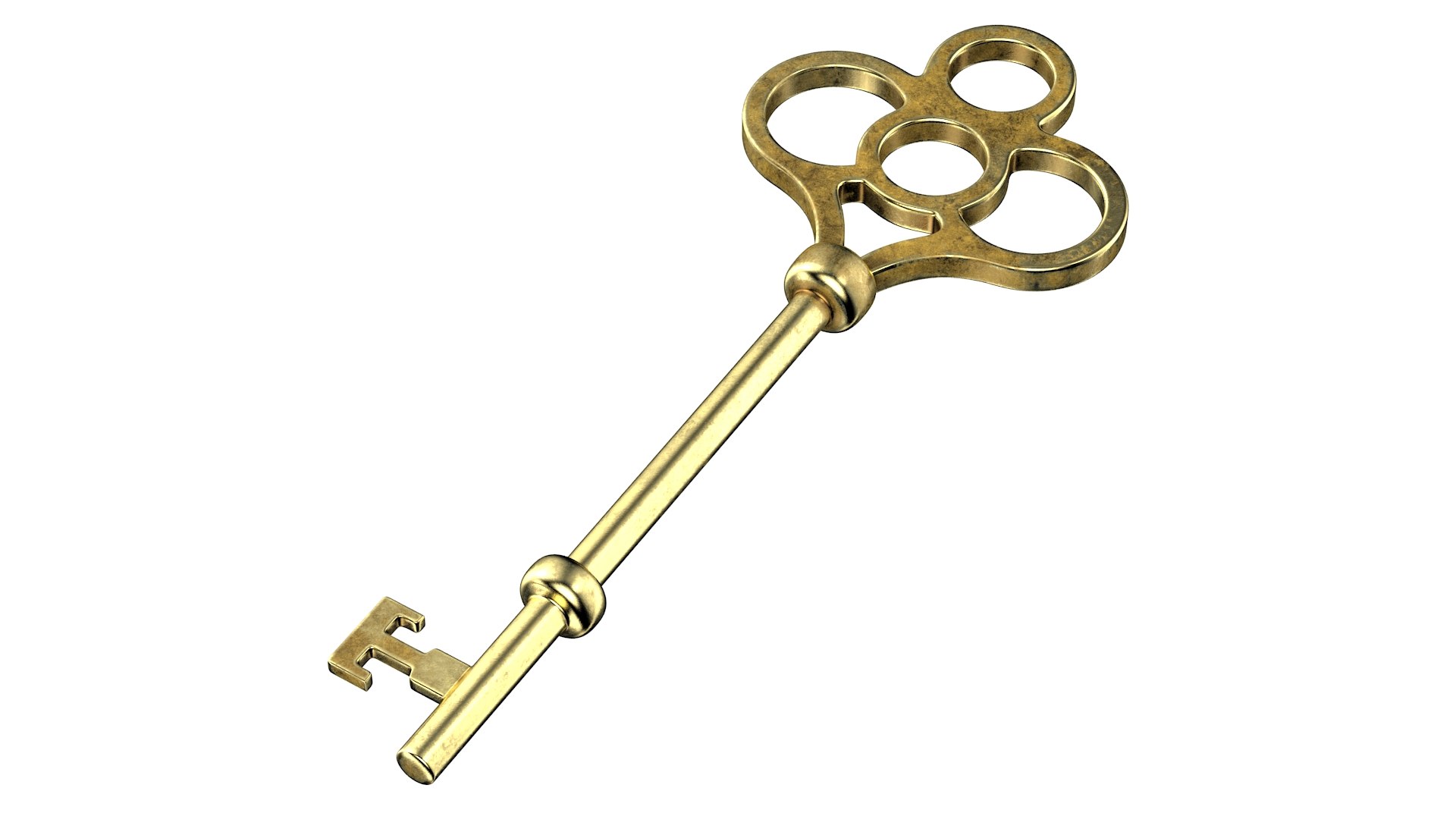 3D Old Key Model - TurboSquid 1539952