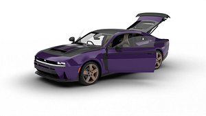Dodge Charger SIXPACK Sema 2025 HQ 3d model 3D model