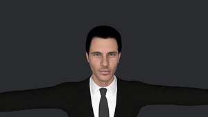 3D James Marsden  Hyper Realistic Full Body Fully Rigged 3D Character