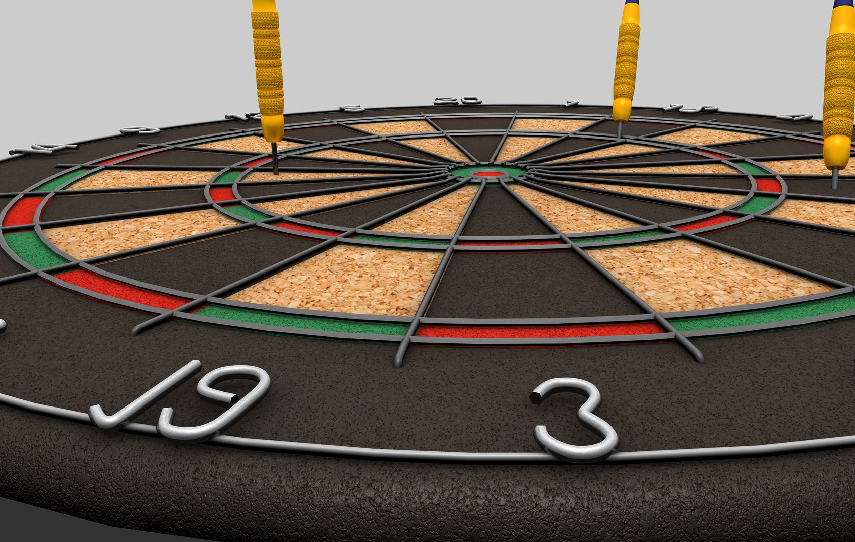 3d Model Dartboard Dart