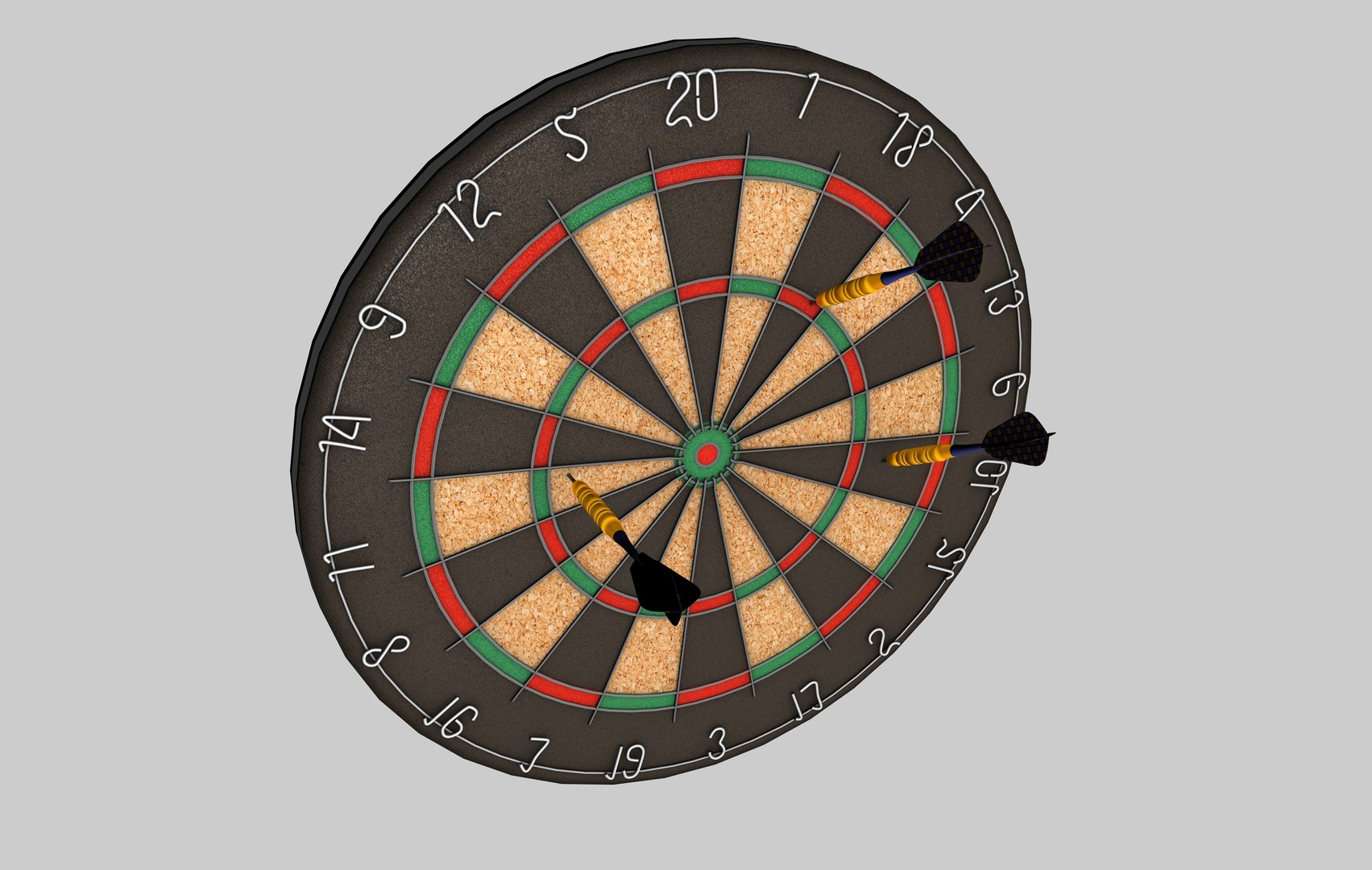 3d Model Dartboard Dart