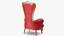 3D Santa Claus with Open Bag and a Throne Chair model