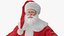 3D Santa Claus with Open Bag and a Throne Chair model