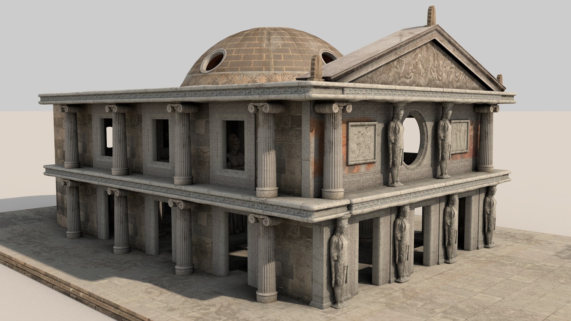 3D Fantasy Classical Modular Temple PBR Textured model https://p.turbosquid.com/ts-thumb/kJ/SrxBcA/yb/templeathenea/jpg/1758739813/1920x1080/fit_q87/86735c1c6a3ba75ab4b4b10ad25a07b3c128c7f2/templeathenea.jpg
