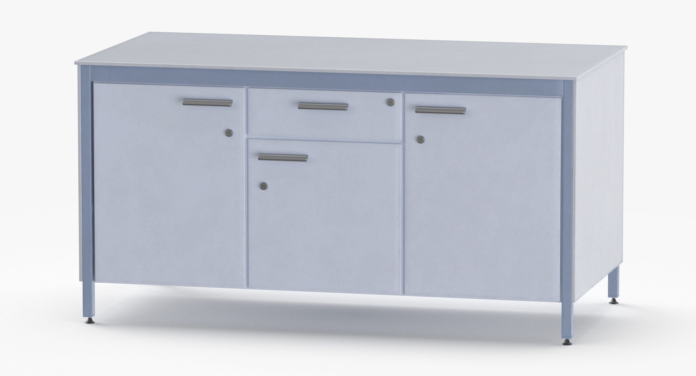 5 Lab Desks 3D model - TurboSquid 1885286