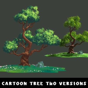 Cartoon Stylized Tree 02