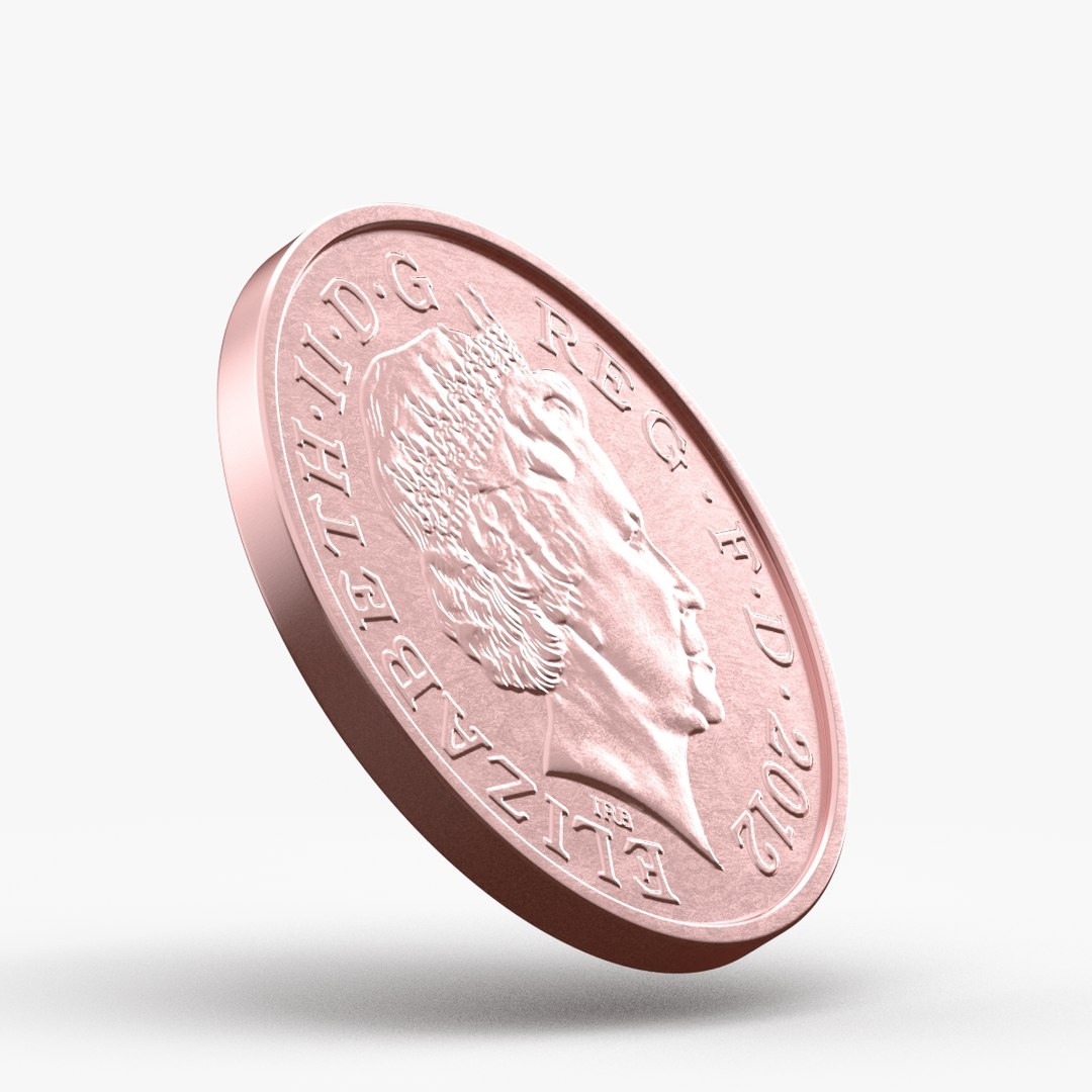 Pence Coin 3d Model