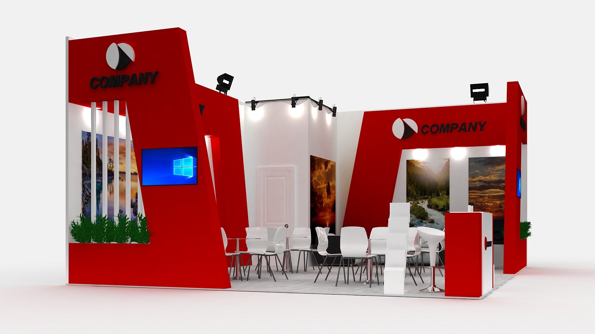 3D Booth Exhibit Expo Model - TurboSquid 1617215