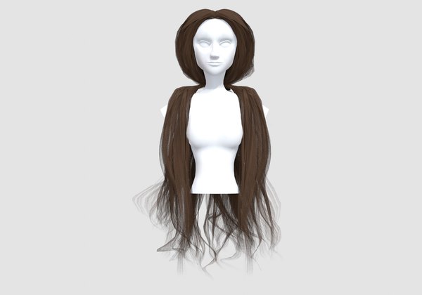 Wide Pigtails Hairstyle - 3D Model by nickianimations