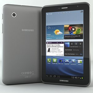 3d model samsung galaxy tab 2