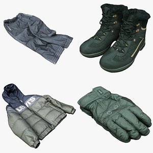 3D Clothes Collection 63 Winter Stuff
