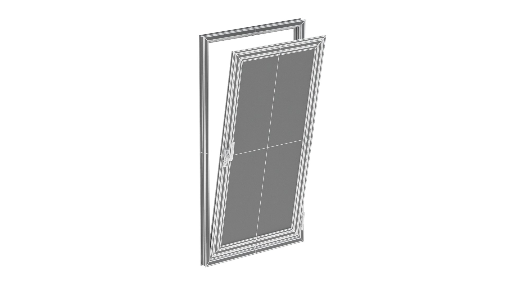 Door Aluminium 3D Model - TurboSquid 1598957