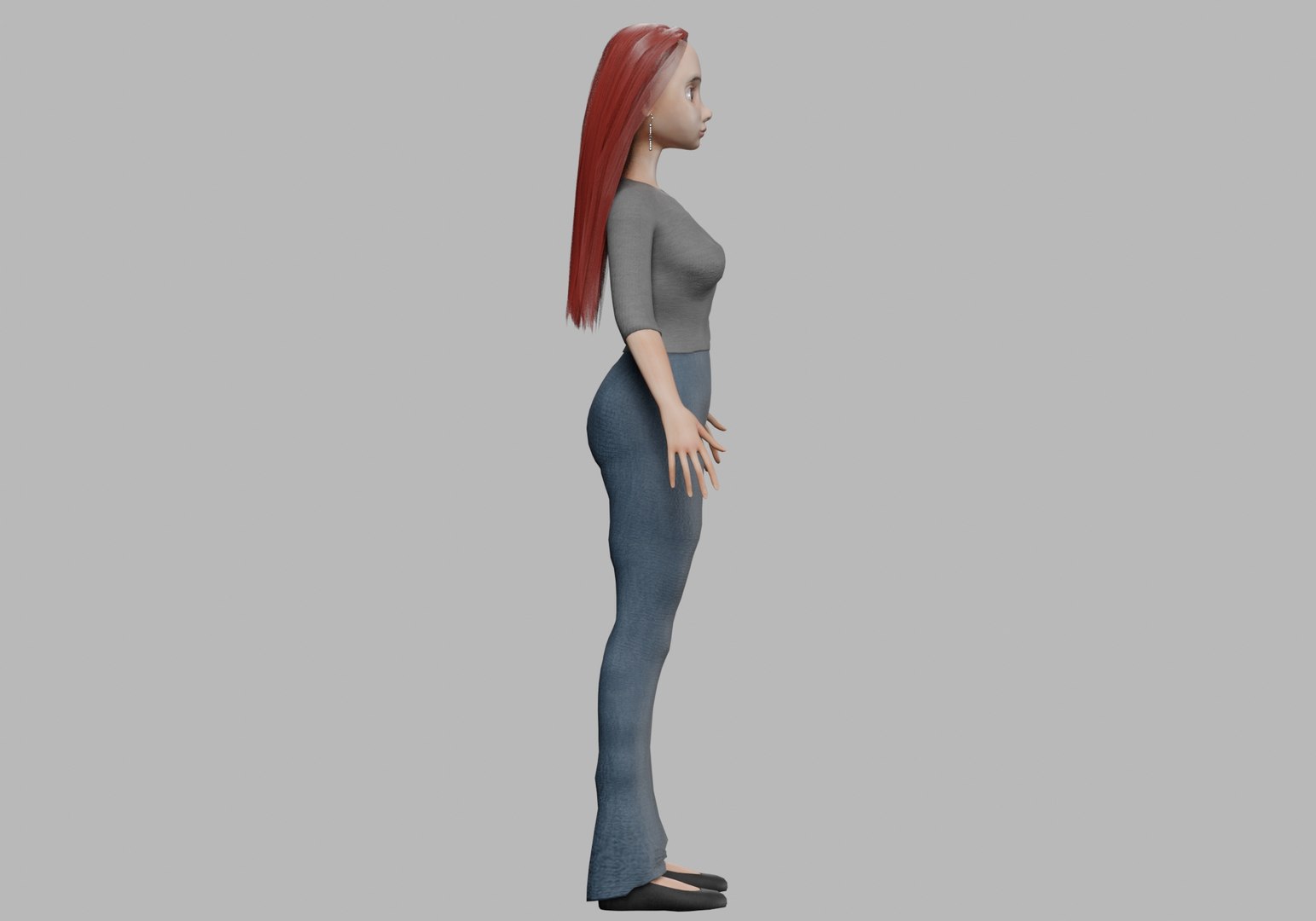 3D Model Cartoon Standard Woman V28867 - TurboSquid 2262867