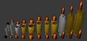 Bullets pack 3D model