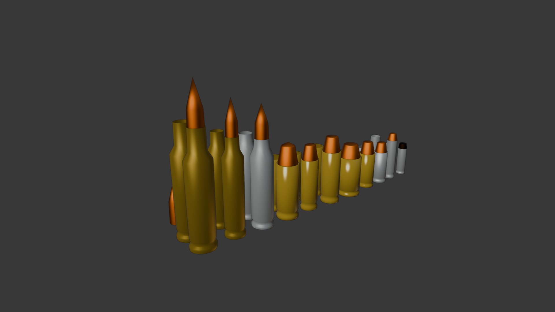 Bullets Pack 3D Model - TurboSquid 2229271