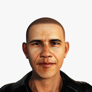 3D model for Barack Obama  ready for animation 3D model