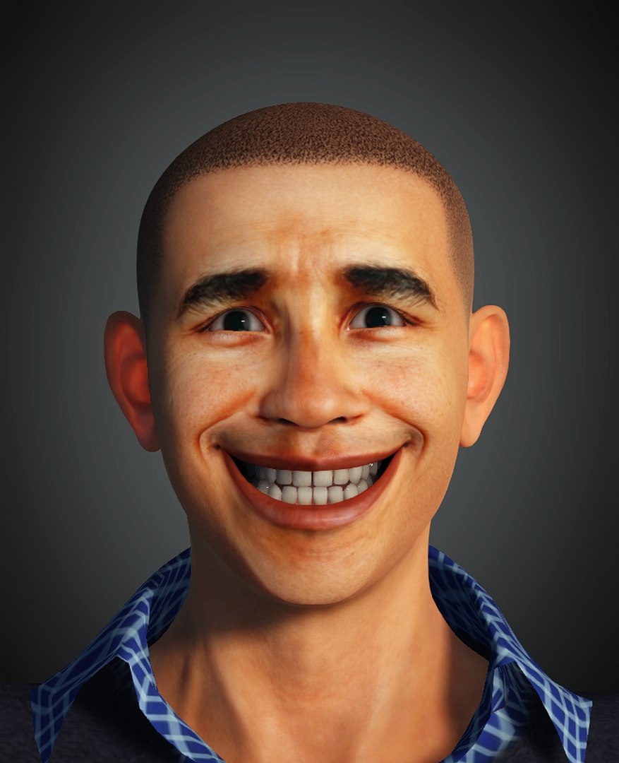 3D Model For Barack Obama Ready For Animation 3D Model - TurboSquid 1845904