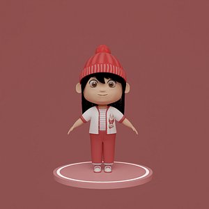 Tinny - little Girl 3D model