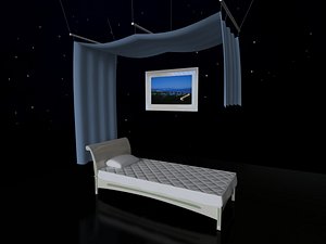 bed canopy 3d model