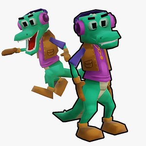 3D crocodile model