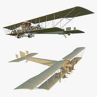WWI Bomber Aircraft Sikorsky Ilya Muromets