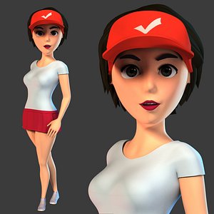 tennis player 3D model