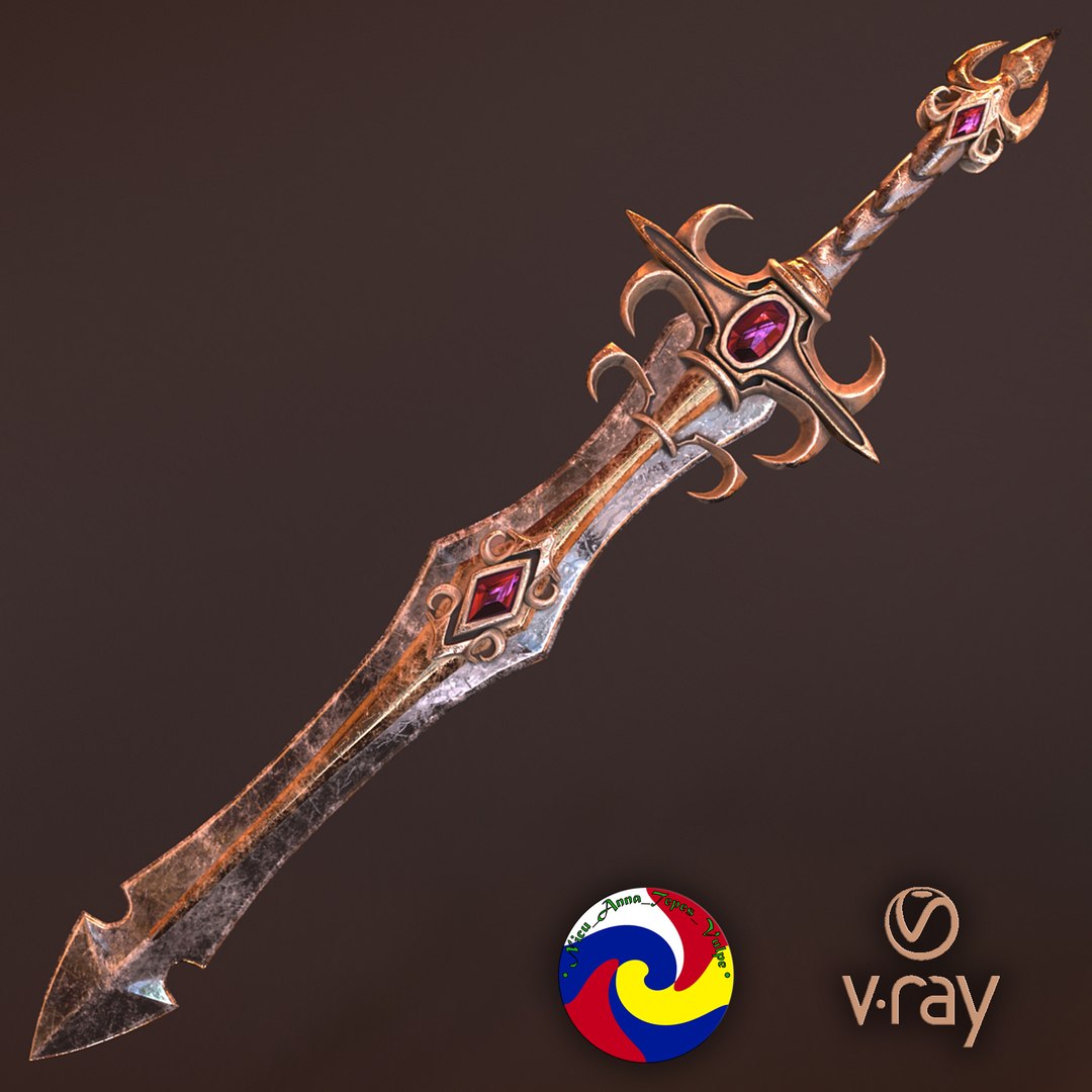 Fantasy sword model - TurboSquid 1457836