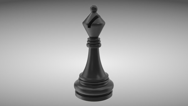 Xadrez Peão Preto Modelo 3d