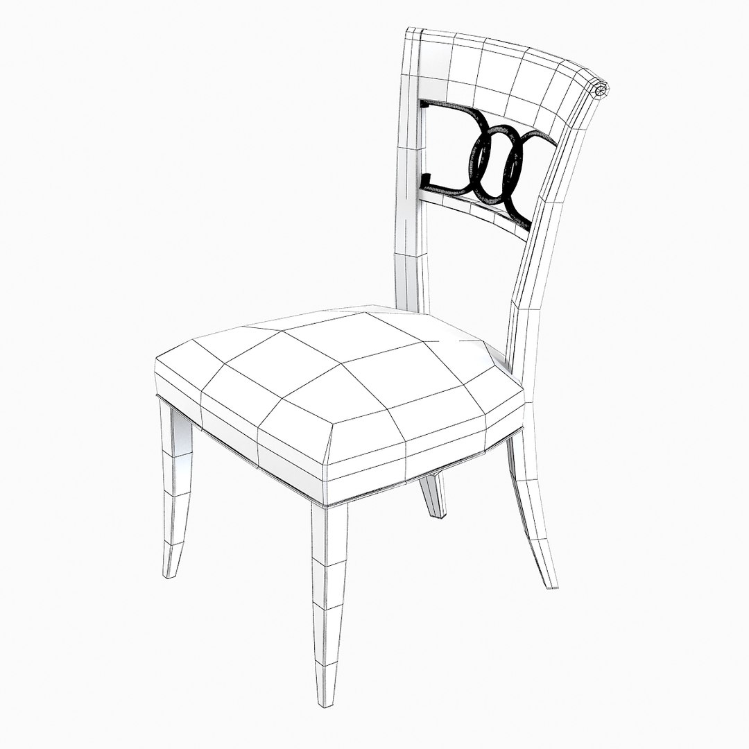 baker dining chair 3d max