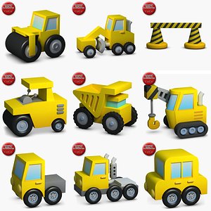 construction icons small pack 2 3d model