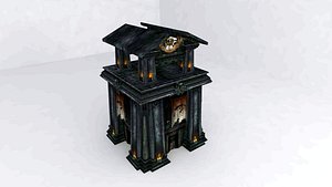 3d tower ruins fantasy model