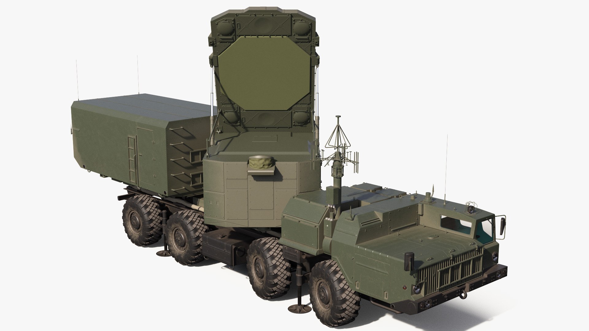 Flap Lid B S300 Missile Guidance Radar Rigged 3D model preview