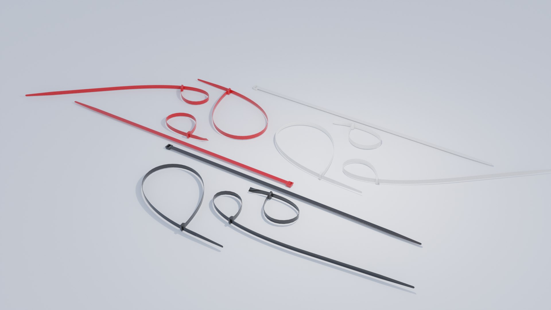 3D Zip Ties Model - TurboSquid 1996265