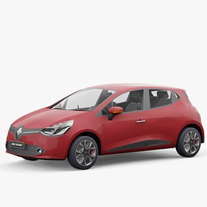 Renault Clio 2013 lowpoly 3D model