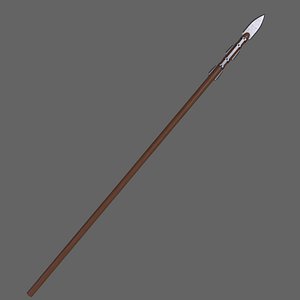 3D PBR Spear V1c model
