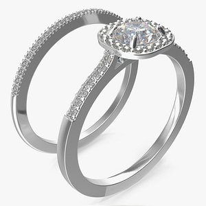 Engagement Rings Silver Color