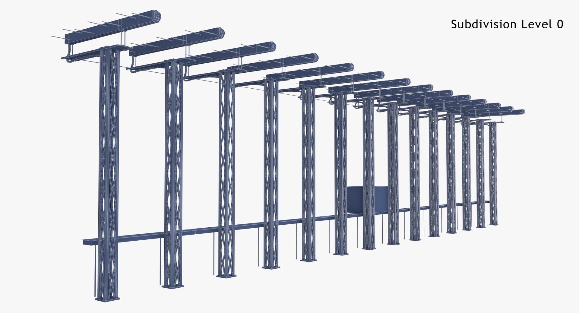 3D Model Instrument Landing System Mast Clean - TurboSquid 2079918