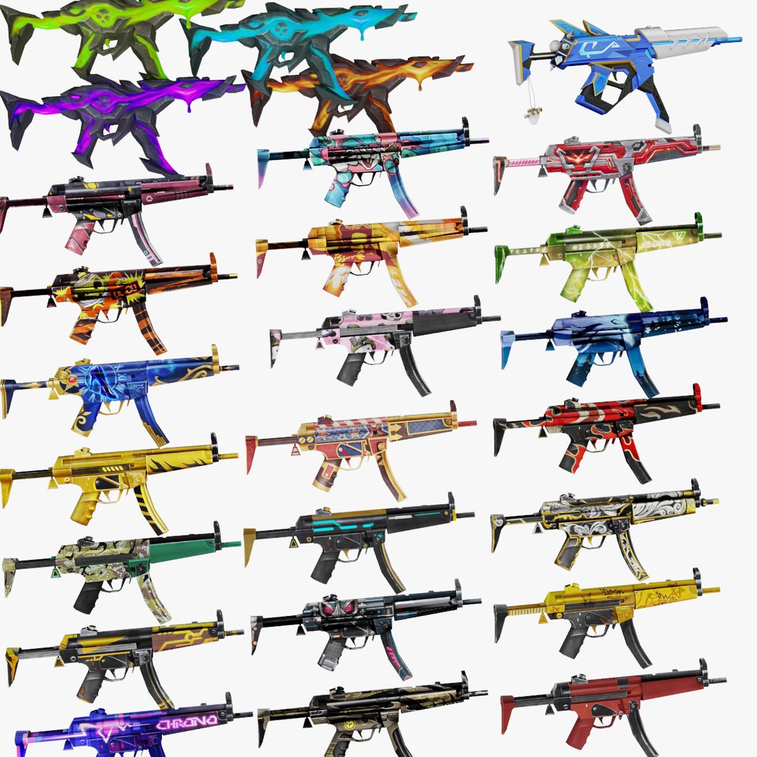 3D MP5 Rifle Game Weapon 26x - TurboSquid 1838505
