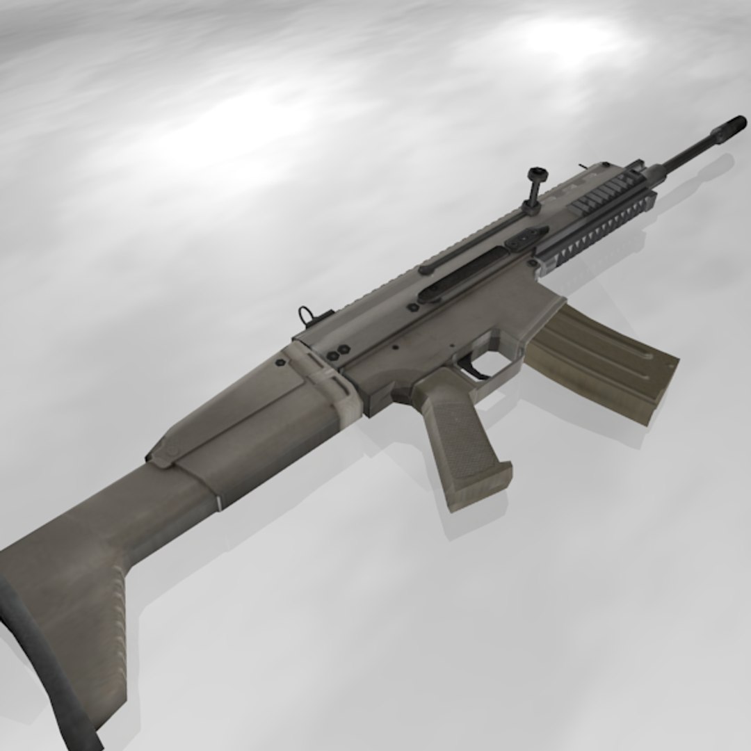 Scar Heavy Assault Rifle 3d 3ds