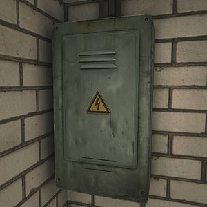 Electric box low poly