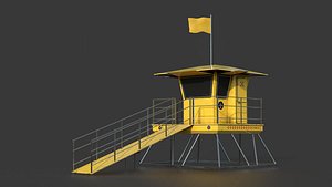 Lifeguard tower 3D model