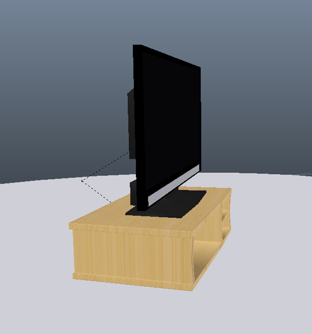 3d Model 32 Led Tv Table