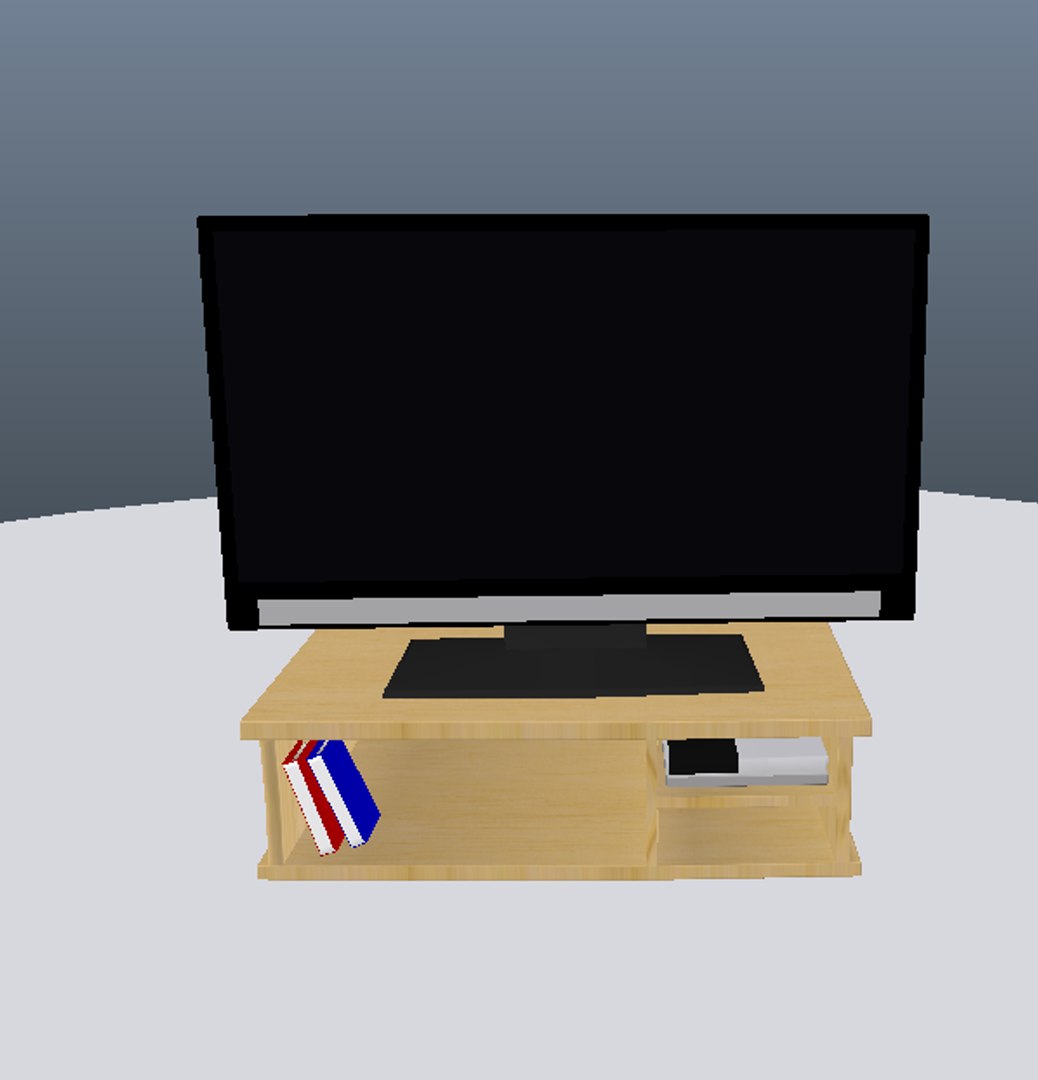 3d Model 32 Led Tv Table