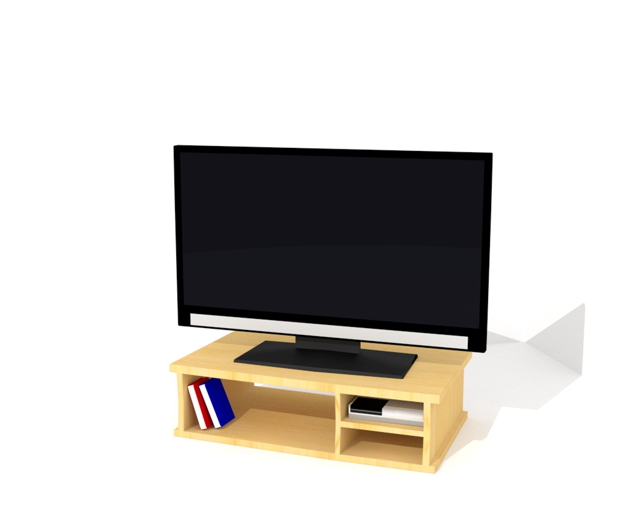 3d Model 32 Led Tv Table