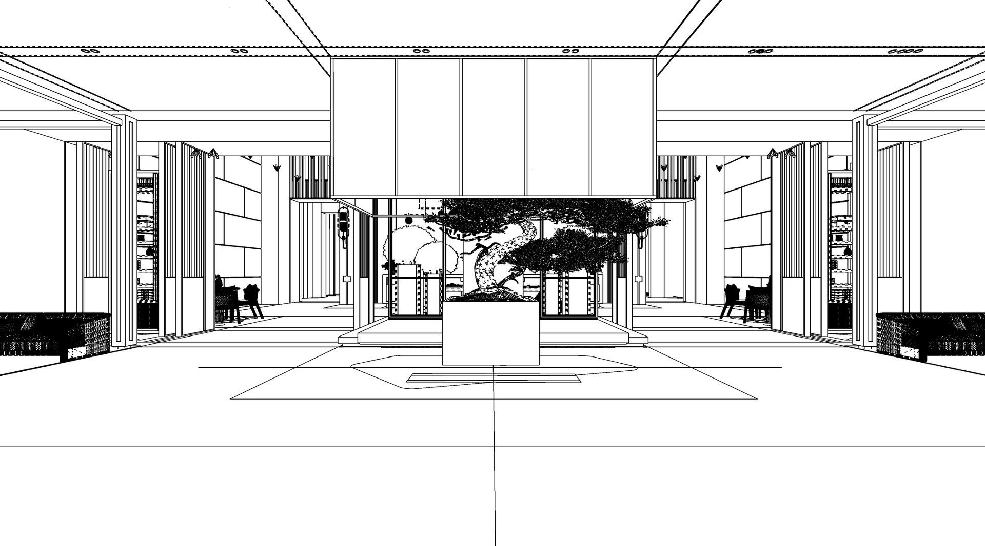 3D Hotel Lobby Interior-A1 - TurboSquid 2103984
