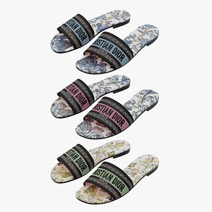 3D model Dior DWAY SLIDES